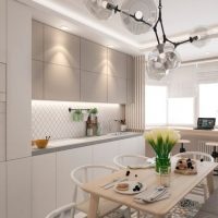 Design della cucina in un moderno pezzo di copechi