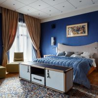 dark colors bedroom interior