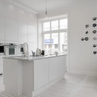 White kitchen island