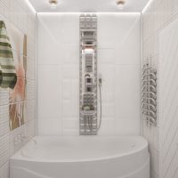 Baignoire blanche compacte