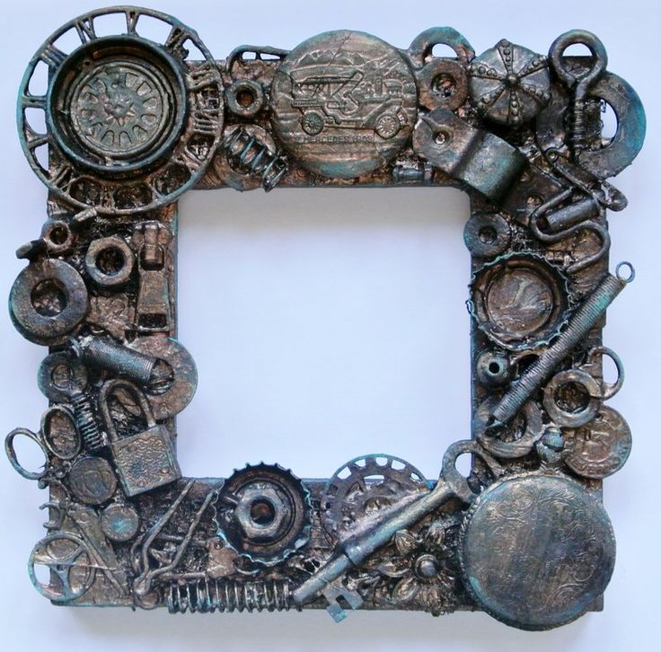 Cadre de miroir steampunk bricolage