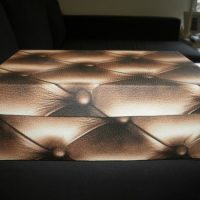 Faux leather box decoration