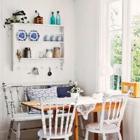 dining group with wooden chairs