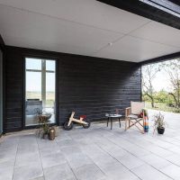 Terrazzo di casa privata in stile scandinavo