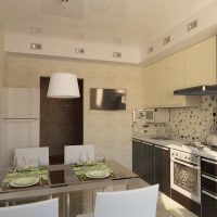 Ventilation ducts on the kitchen ceiling