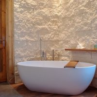 Natural stone bathroom wall decoration