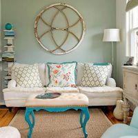 White sofa with decorative pillows