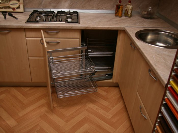 Cabinets for washing.