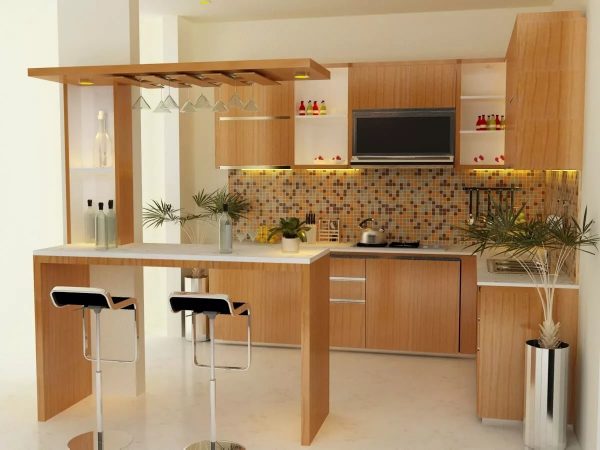 Barski pult može se instalirati u kuhinji