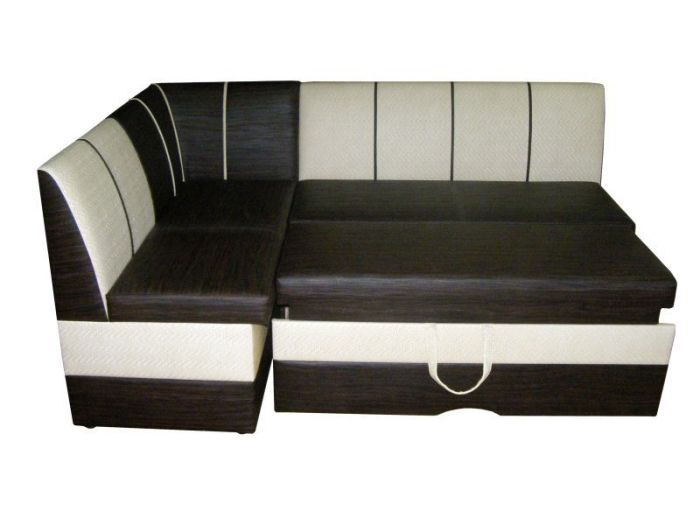 Sofa dalam warna gelap.