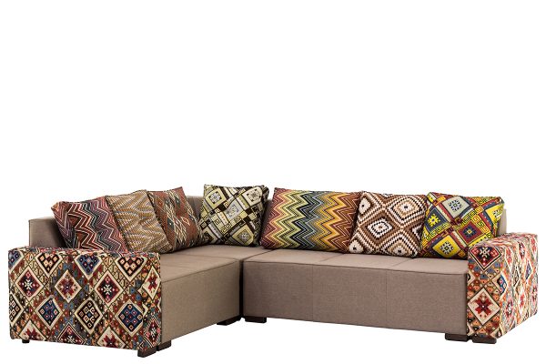 Tapestry corner kitchen sofa