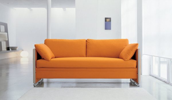 Velor sofa for the kitchen