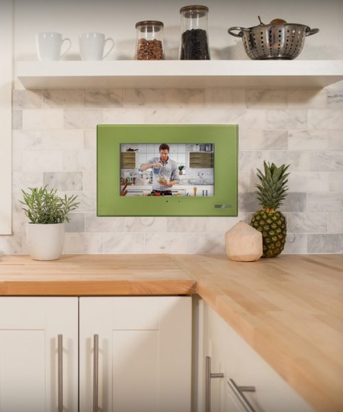 L'opzione di posizionare la TV in cucina in modo nascosto.