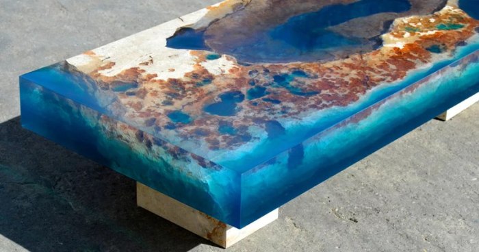 Epoxy table.