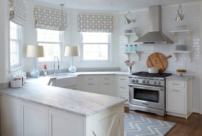 Bay window in the kitchen.