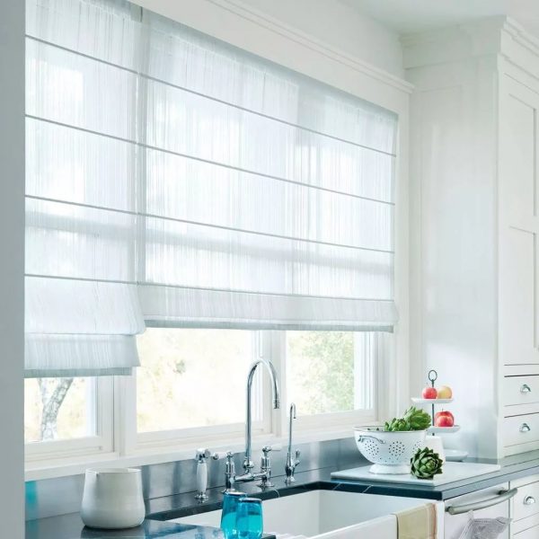 If it is necessary to close the window from prying eyes, then it will be advisable to use roller blinds.