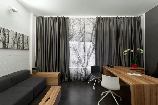 Gray curtains - elegance, respectability, sophistication and luxury of your home.