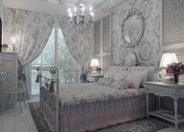 The main task of the curtains is to emphasize the aristocracy and respectability of the interior. Expensive fabrics and accessories, draperies and voluminous fords are used.