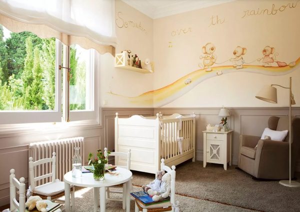 Za dizajn spavaće ili dječje sobe preporučuje se korištenje svijetlih pastelnih nijansi.