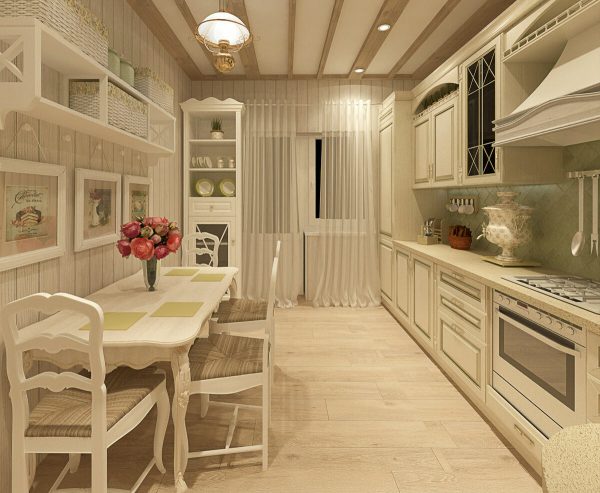 The beige color immediately makes the space warm and cozy. It goes well with almost all colors.