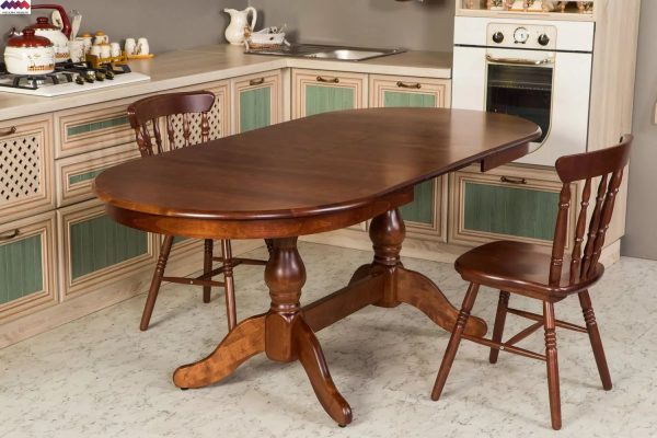 Dodatni način uštede slobodnog prostora je sklopivi ovalni stol za kuhinju